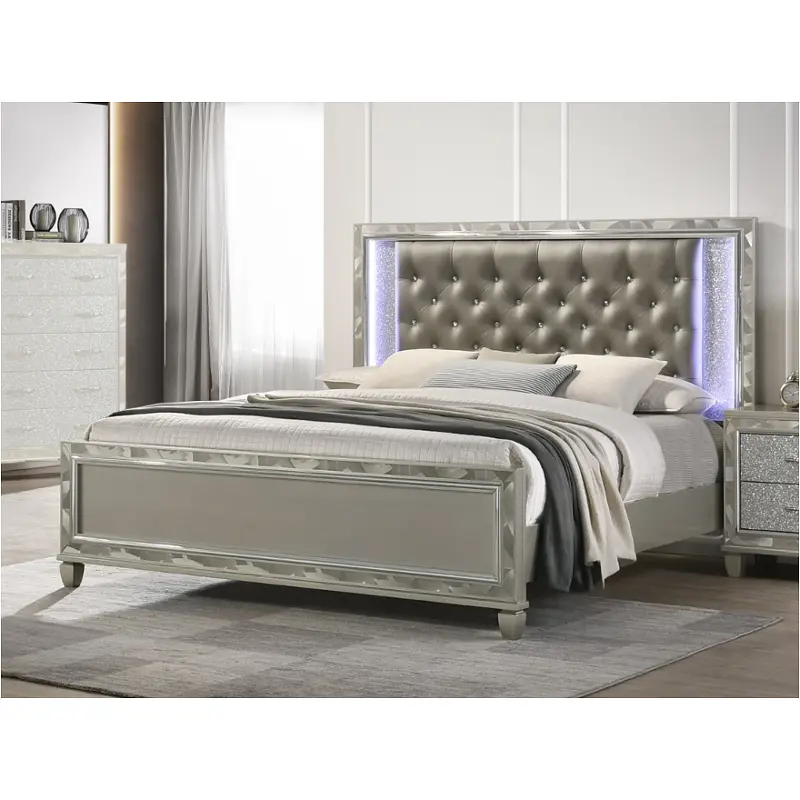 B976s-110-120-230 New Classic Furniture Radiance Silver Bedroom Furniture Bed