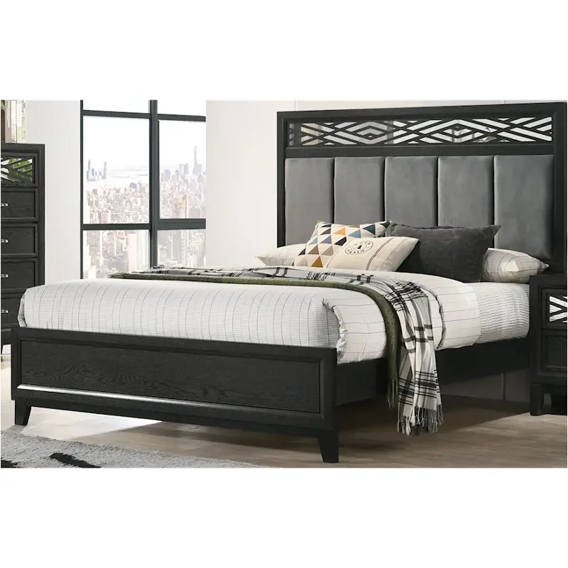 B1655-115-335 New Classic Furniture Obsidian Bedroom Furniture Bed