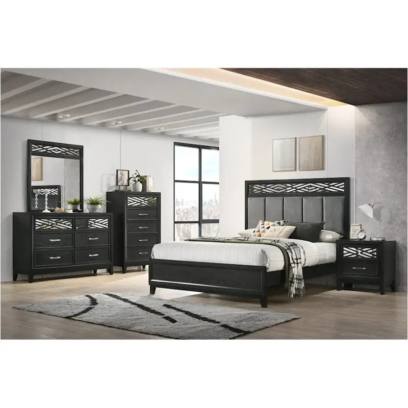 B1655-315-335 New Classic Furniture Obsidian Bedroom Furniture Bed