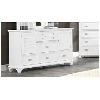 B2118-050 New Classic Furniture Jamestown - White Bedroom Furniture Dresser