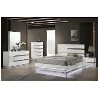 B69-310 New Classic Furniture Paradox - White Bedroom Furniture Bed