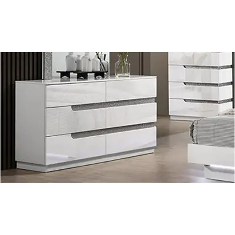 B69-050 New Classic Furniture Paradox - White Bedroom Furniture Dresser