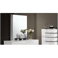 B69-060 New Classic Furniture Paradox - White Bedroom Furniture Mirror