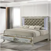 B976s-310-328-338 New Classic Furniture Radiance Silver Bedroom Furniture Bed