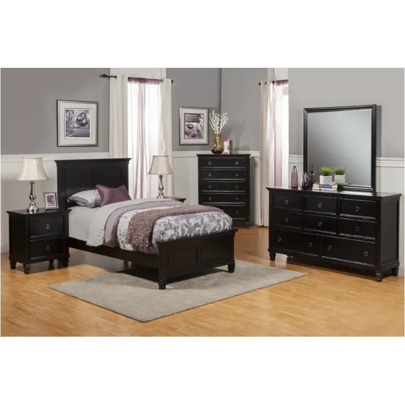 Bb044b-515 New Classic Furniture Tamarack - Black Bedroom Furniture Bed