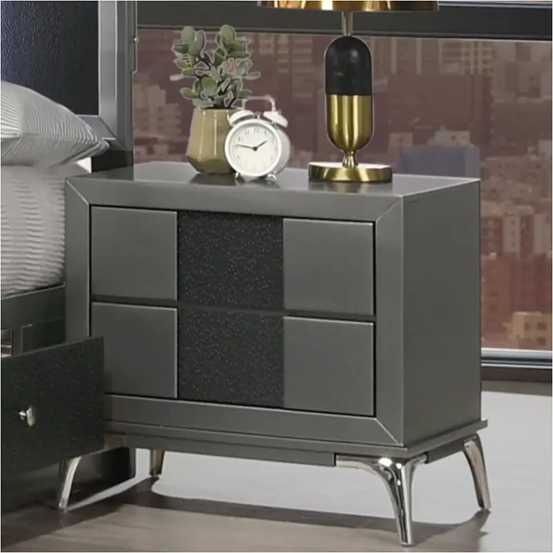 B1684-040 New Classic Furniture Nocturne - Slate Bedroom Furniture Nightstand