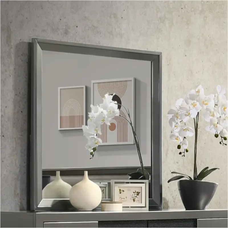 B1684-060 New Classic Furniture Nocturne - Slate Bedroom Furniture Mirror