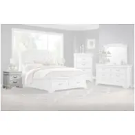 B493w-040 New Classic Furniture Lyndhurst - Vintage White Bedroom Furniture Nightstand