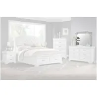 B493w-060 New Classic Furniture Lyndhurst - Vintage White Bedroom Furniture Mirror