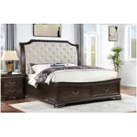 B493b-110-128-330 New Classic Furniture Lyndhurst - Walnut Bedroom Furniture Bed