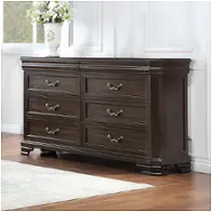 B493b-050 New Classic Furniture Lyndhurst - Walnut Bedroom Furniture Dresser