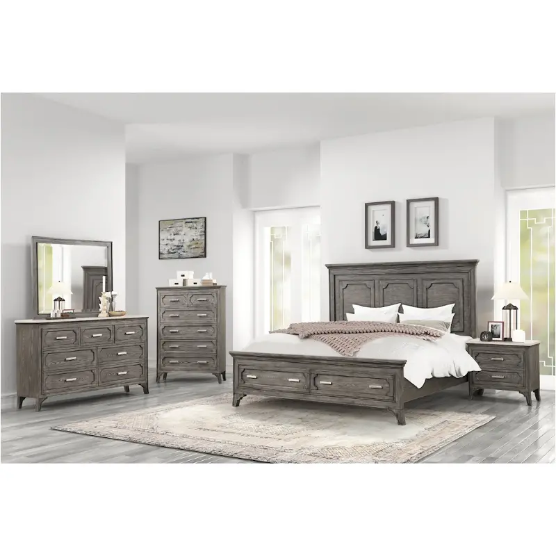 B1605-310-320-330 New Classic Furniture Lisbon Bedroom Furniture Bed