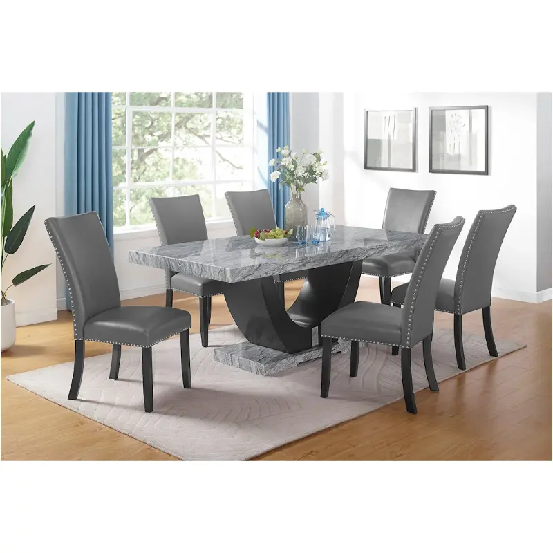 D3765-10 New Classic Furniture Lyra Dining Room Furniture Dining Table