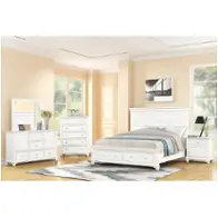 B2118-110-128-338 New Classic Furniture Jamestown - White Bedroom Furniture Bed