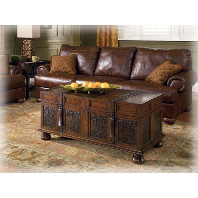 T753-20 Ashley Furniture Mckenna - Dark Brown Living Room Furniture Cocktail Table