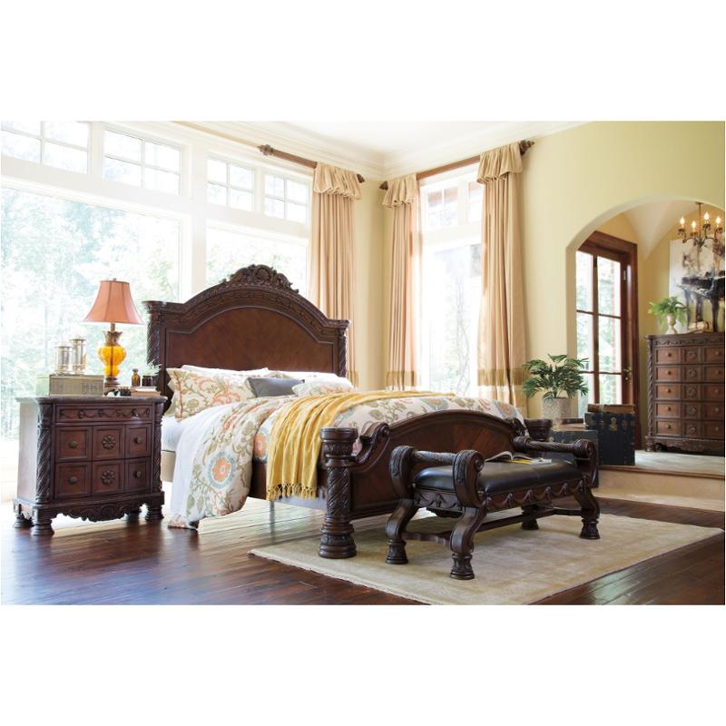 B553-196 Ashley Furniture North Shore - Dark Brown Bedroom Furniture Bed