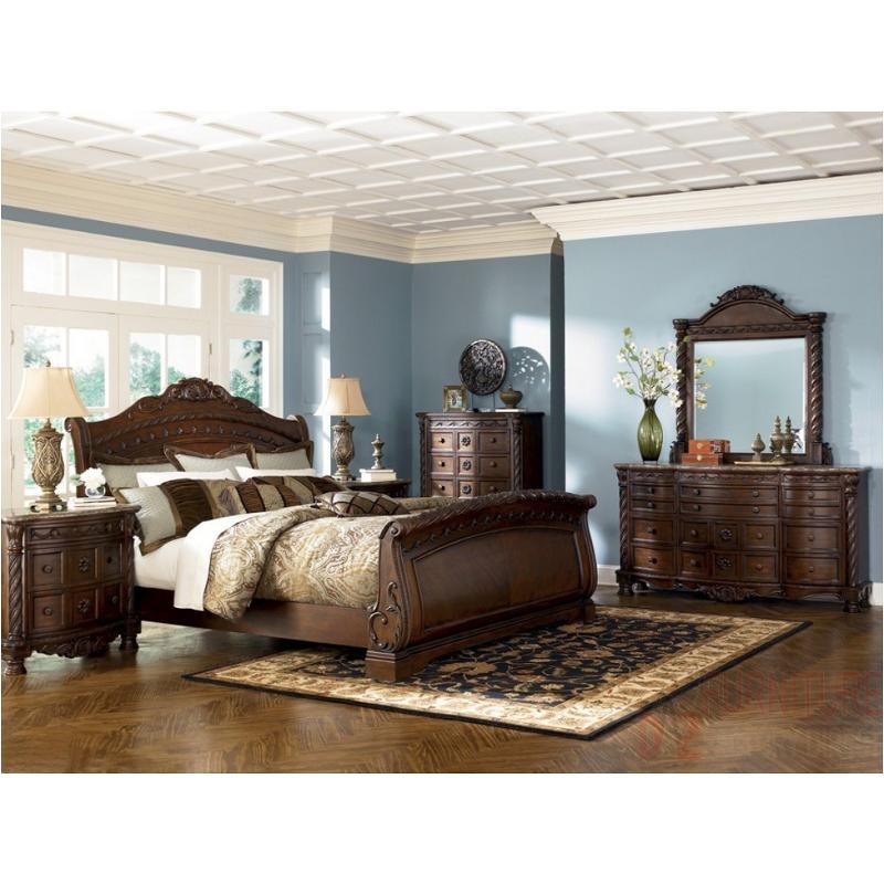 B553-74 Ashley Furniture North Shore - Dark Brown Bedroom Furniture Bed