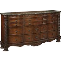 B553-131 Ashley Furniture North Shore - Dark Brown Bedroom Furniture Dresser