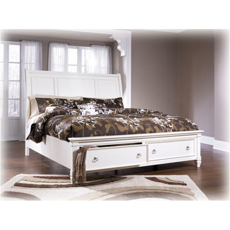 B672-98 Ashley Furniture Prentice - White Bedroom Furniture Bed