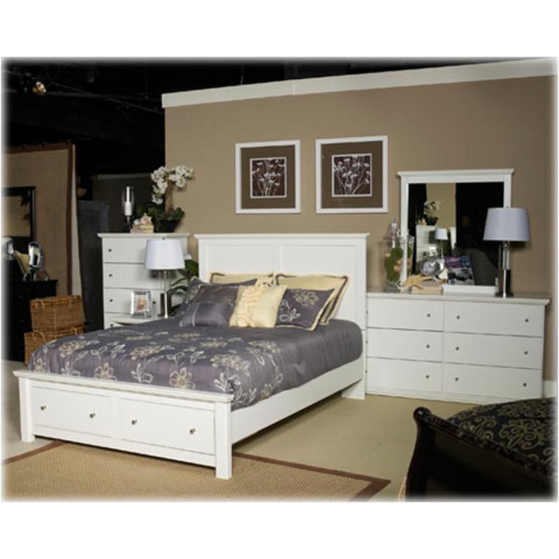 B139-95 Ashley Furniture Bostwick Shoals - White Bedroom Furniture Bed