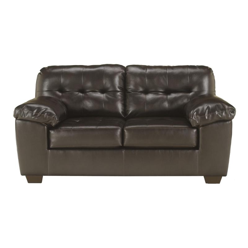 2010135 Ashley Furniture Alliston Durablend - Chocolate Living Room Furniture Loveseat