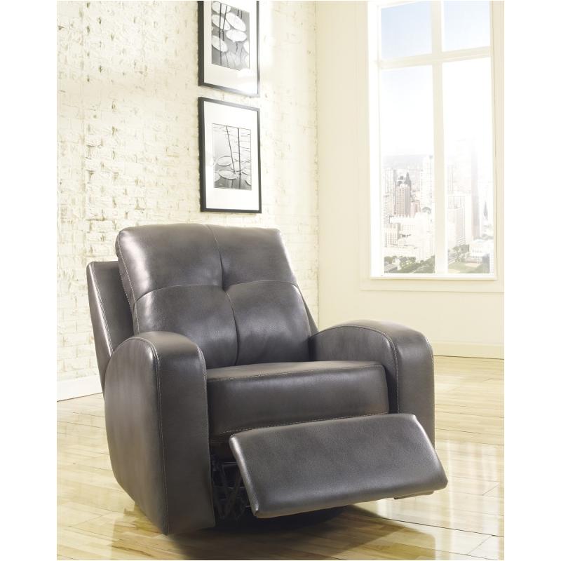 2140461 Ashley Furniture Mannix Durablend - Gray Living Room Furniture Recliner