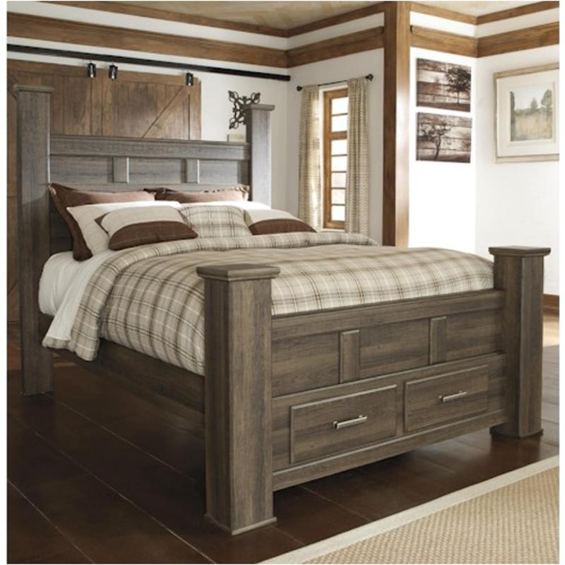 B251-64s Ashley Furniture Juararo - Dark Brown Bedroom Furniture Bed