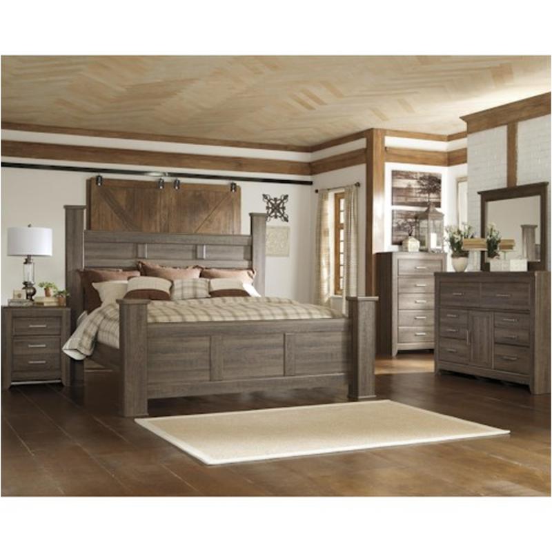 B251-68 Ashley Furniture Juararo - Dark Brown Bedroom Furniture Bed