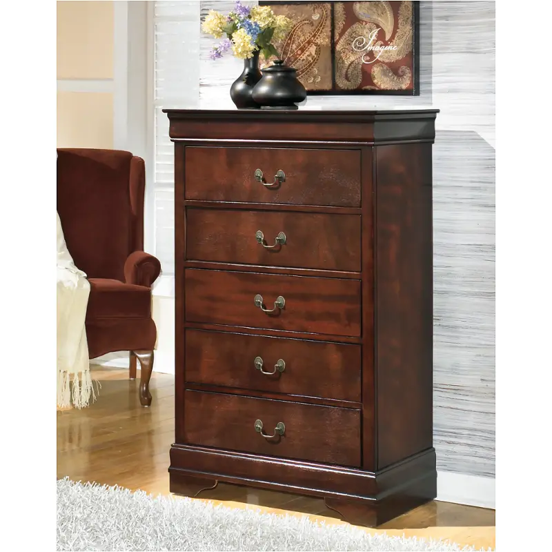 B376-46 Ashley Furniture Alisdair - Dark Brown Bedroom Furniture Chest