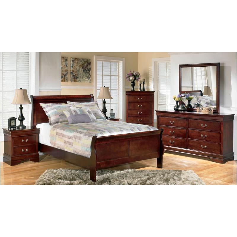 B376-55 Ashley Furniture Alisdair - Dark Brown Bedroom Furniture Bed