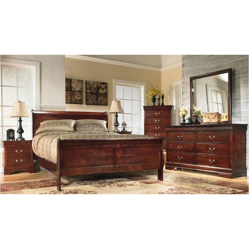 B376-82 Ashley Furniture Alisdair - Dark Brown Bedroom Furniture Bed