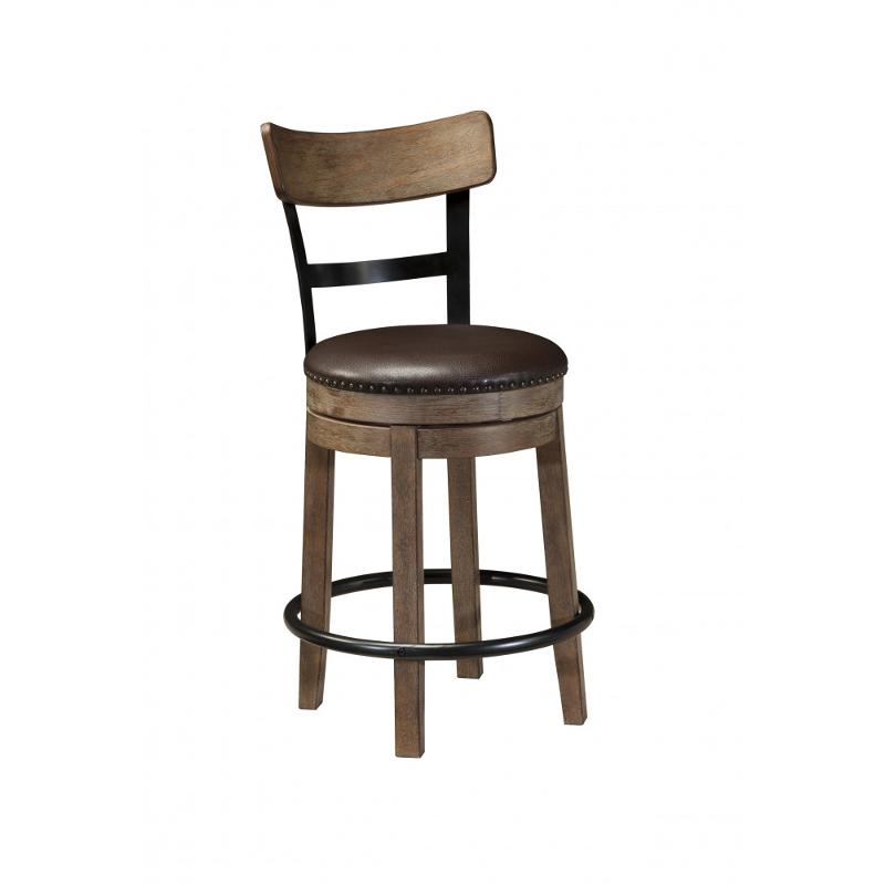 D542-124 Ashley Furniture Pinnadel - Grayish Brown Dining Room Furniture Stool