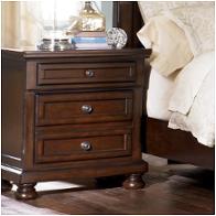 B697-92 Ashley Furniture Porter - Rustic Brown Bedroom Furniture Nightstand