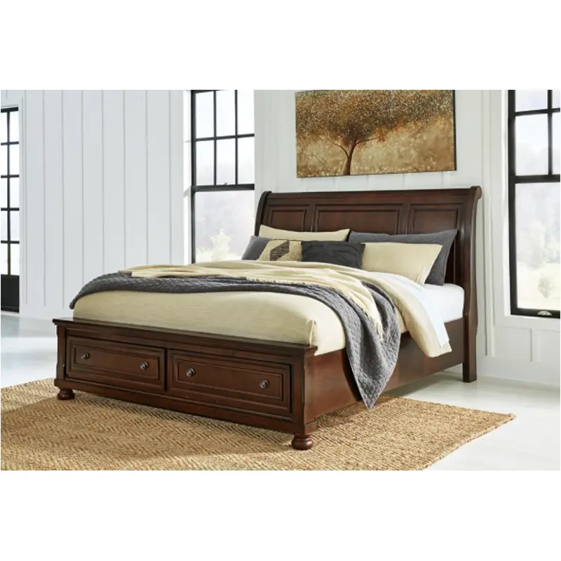 B697-78 Ashley Furniture Porter - Rustic Brown Bedroom Furniture Bed