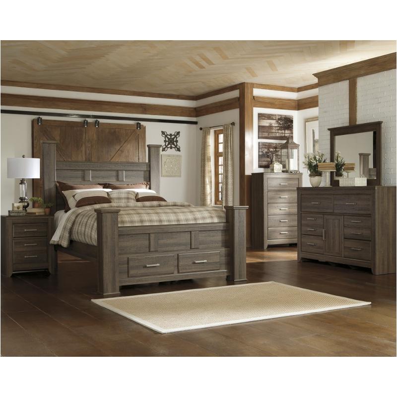 B251-68-st Ashley Furniture Juararo - Dark Brown Bedroom Furniture Bed