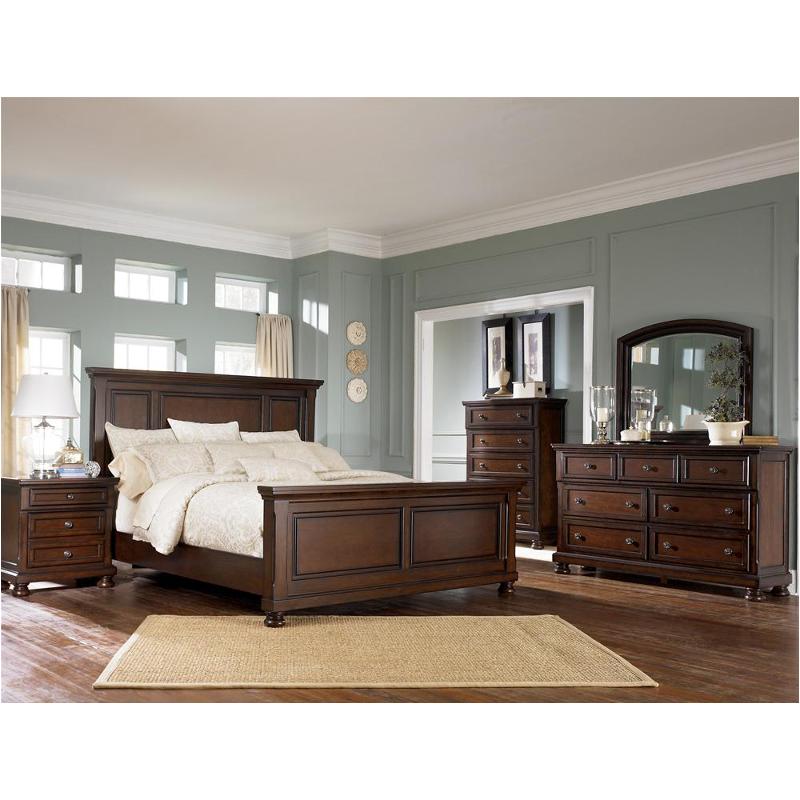 B697-57 Ashley Furniture Porter - Rustic Brown Bedroom Furniture Bed