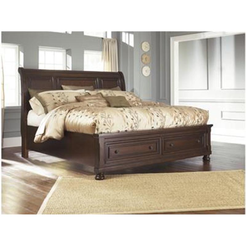 B697-77 Ashley Furniture Porter - Rustic Brown Bedroom Furniture Bed