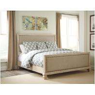 B693-57 Ashley Furniture Demarlos - Parchment White Bedroom Furniture Bed