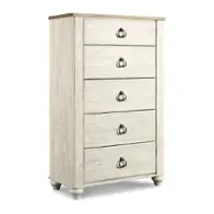 B267-46 Ashley Furniture Willowton - Whitewash Bedroom Furniture Chest