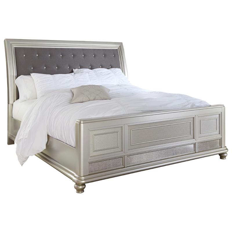 B650-54 Ashley Furniture Coralayne - Silver Bedroom Furniture Bed