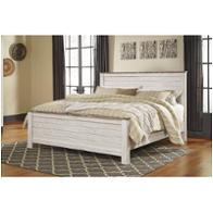 B267-58-ck Ashley Furniture Willowton - Whitewash Bedroom Furniture Bed