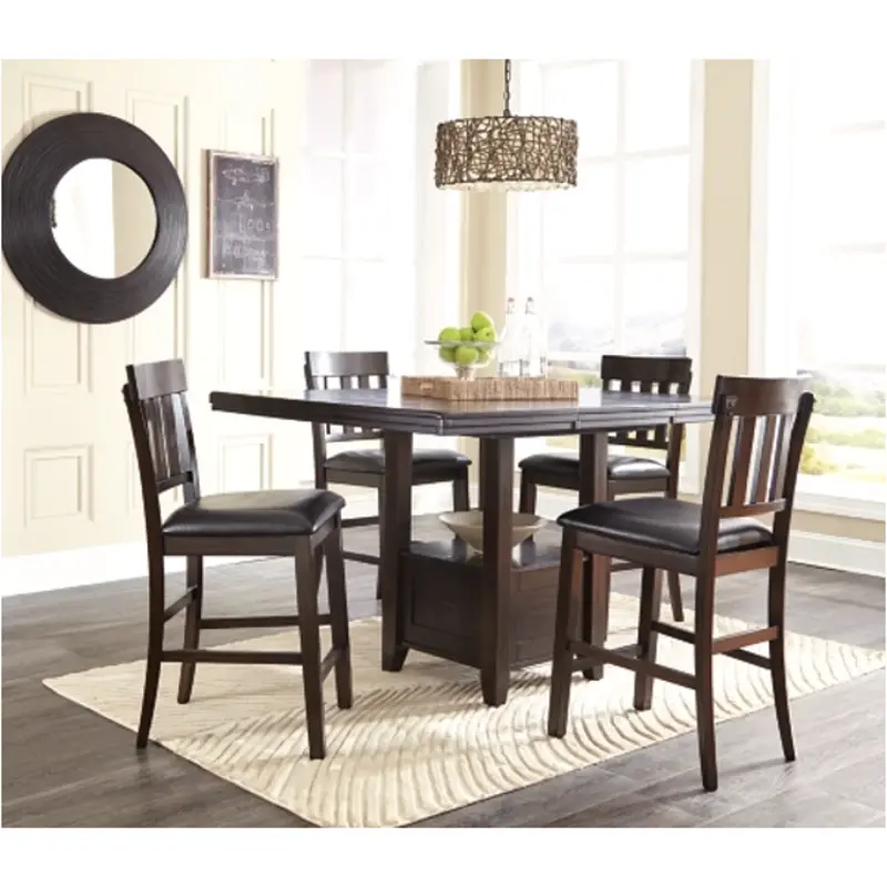 D596-42 Ashley Furniture Haddigan - Dark Brown Dining Room Furniture Counter Height Table