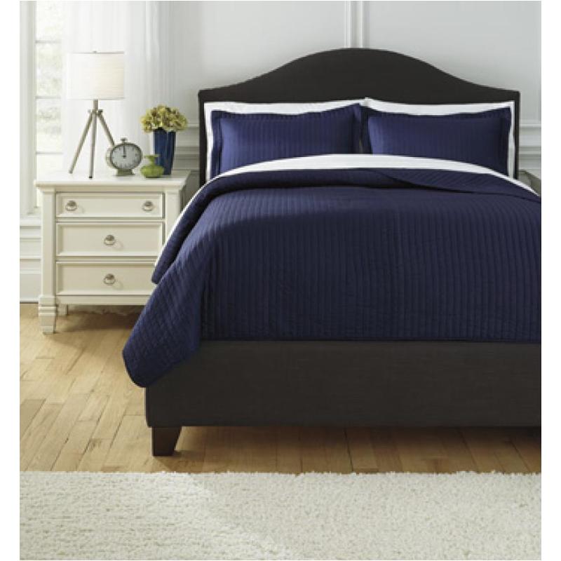 Q497003k Ashley Furniture Raleda - Navy Bedding Comforter