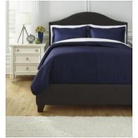 Q497003k Ashley Furniture Raleda - Navy Bedding Comforter