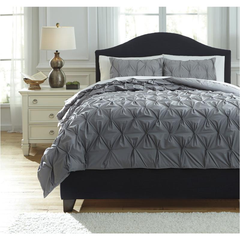 Q756023q Ashley Furniture Rimy - Gray Bedding Comforter