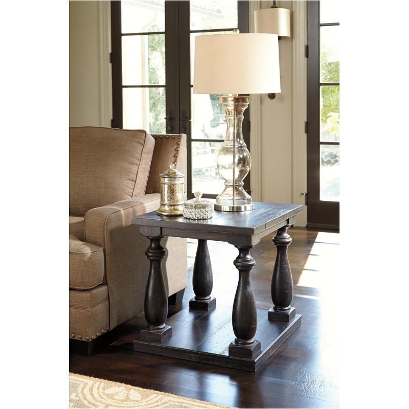 T880-3 Ashley Furniture Mallacar - Black Living Room Furniture End Table