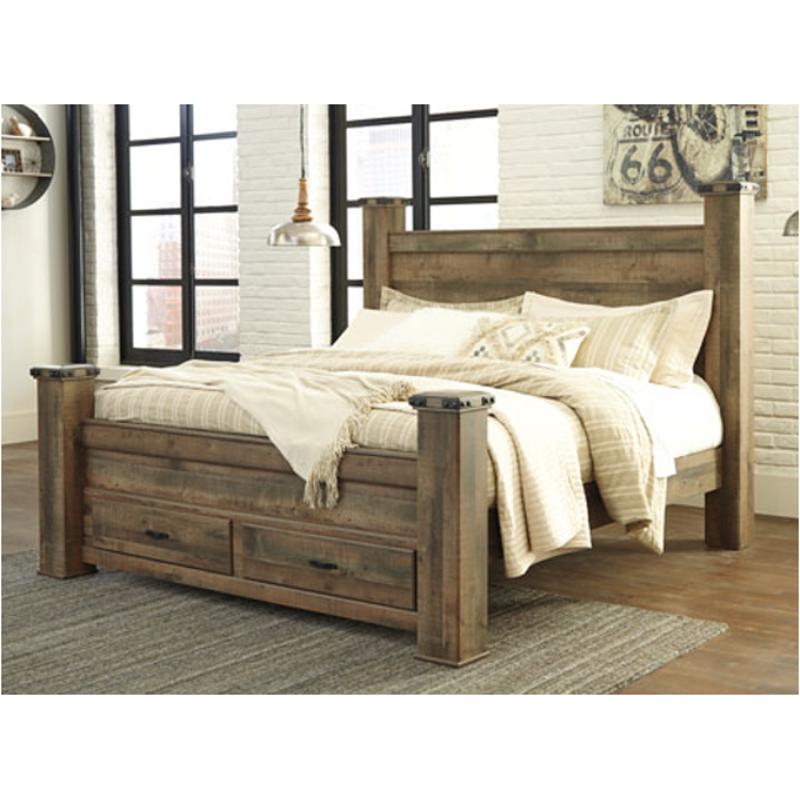 B446-61 Ashley Furniture Trinell - Brown Bedroom Furniture Bed