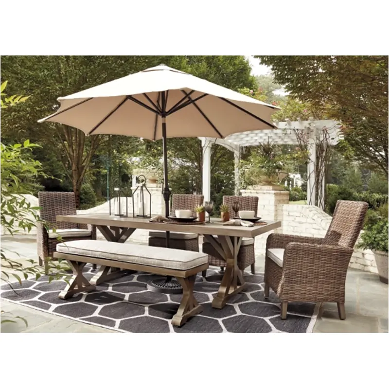 P791-625 Ashley Furniture Beachcroft Outdoor Furniture Dining Table