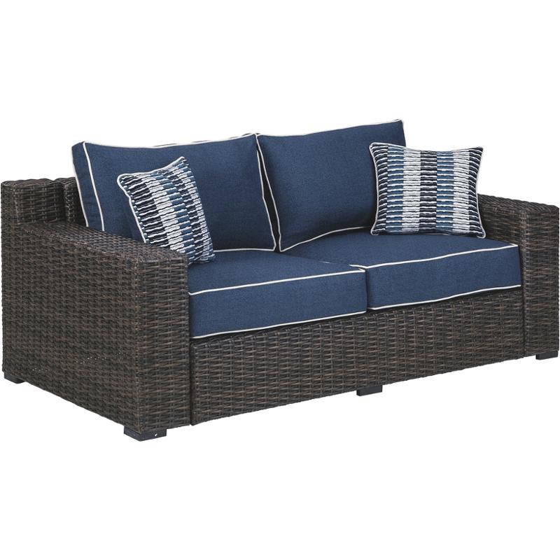 P783-835 Ashley Furniture Grasson Lane Outdoor Furniture Loveseat