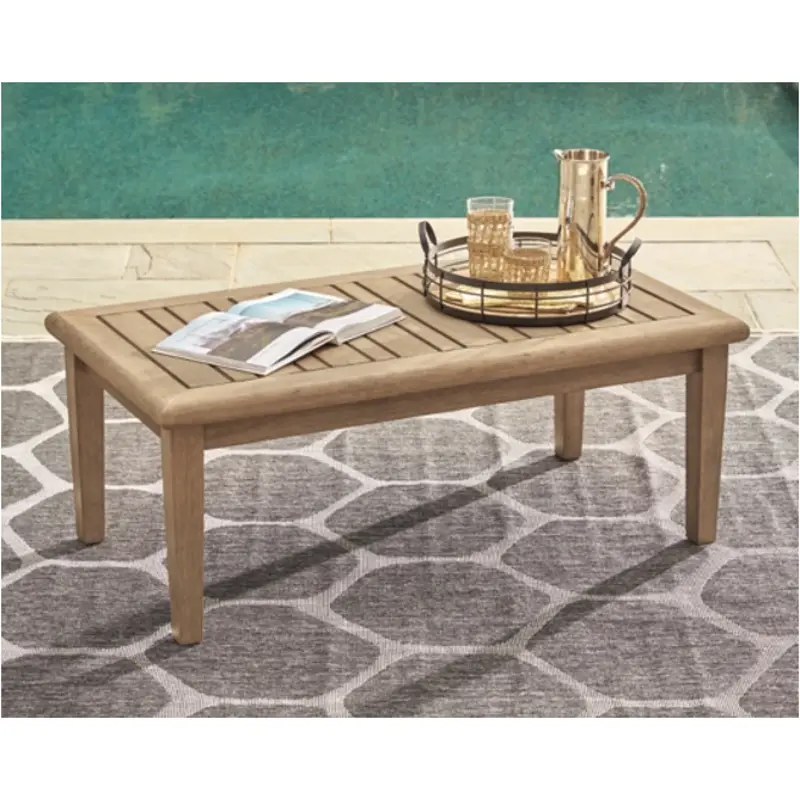 P805-701 Ashley Furniture Gerianne Outdoor Furniture Cocktail Table